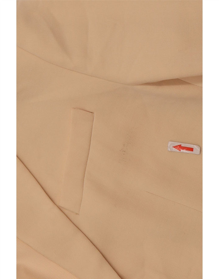 Blazer supradimensionat pentru femei Zara, cu 2 nasturi, UK 10 Mic, bej, poliester