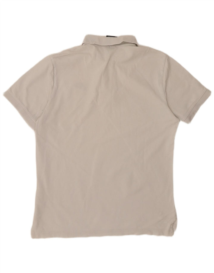 Tricou polo NIKE pentru bărbați, bumbac alb mediu