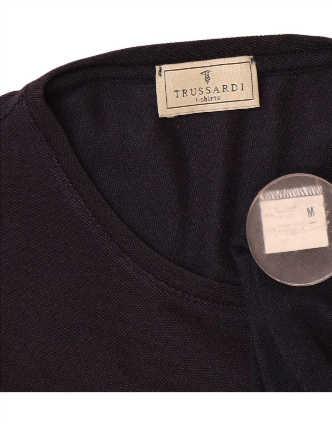 Trussardi Tricou pentru femei Top UK 14 Medium Bleumarin Poliester