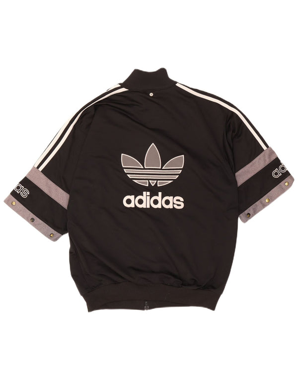 Jachetă de trening grafică ADIDAS pentru bărbați UK 40/42 Medium Black Colorblock