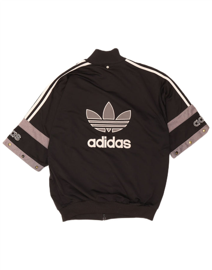 Jachetă de trening grafică ADIDAS pentru bărbați UK 40/42 Medium Black Colorblock