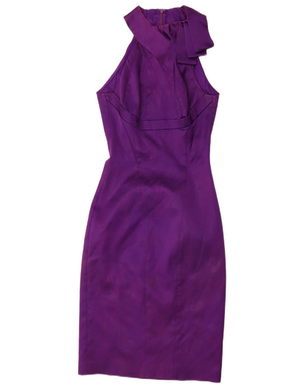 Karen Millen Rochie Halter pentru femei UK 8 Small Violet