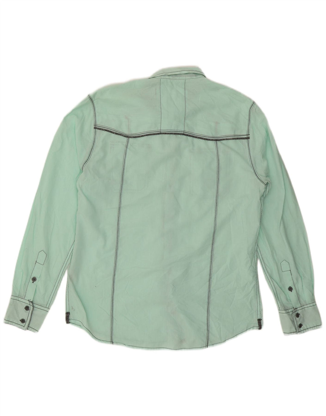 Cămașă BKE Standard pentru bărbați, bumbac verde mare