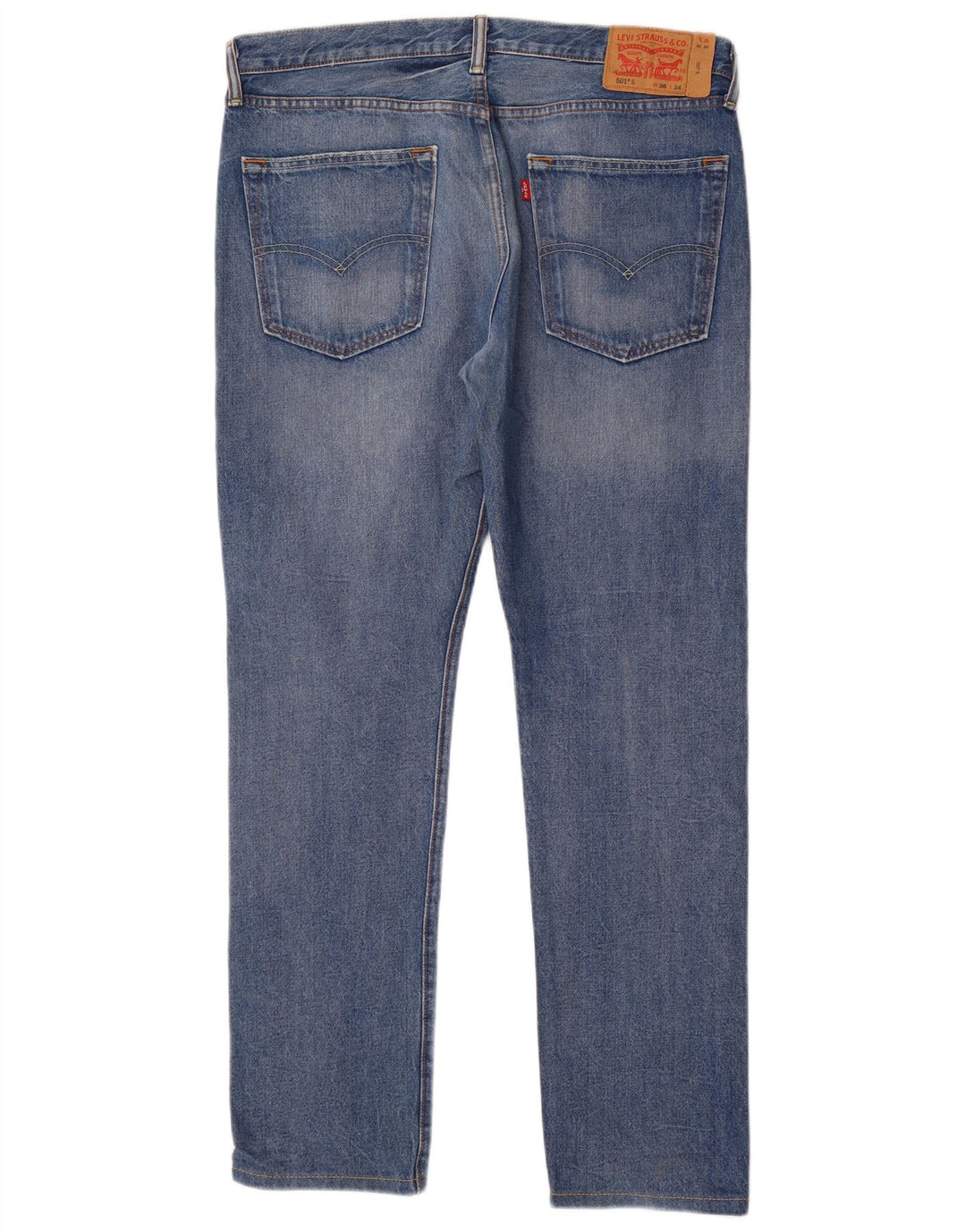 Blugi 501 drepti pentru bărbați Levi's W36 L34 Bumbac albastru