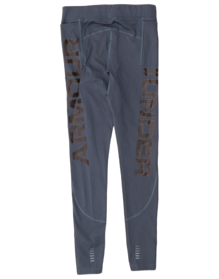 Leggings cu grafică de compresie Under Armour pentru femei UK 12 Medium Blue Sports