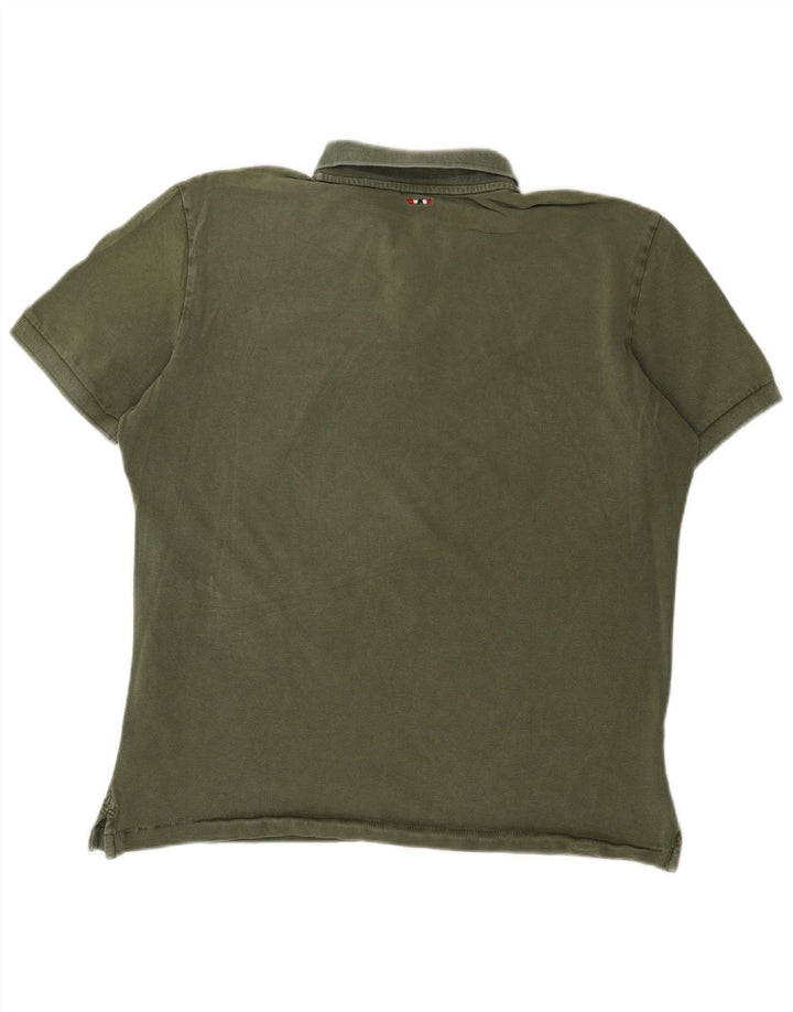 Tricou polo Napapijri pentru bărbați, kaki mare