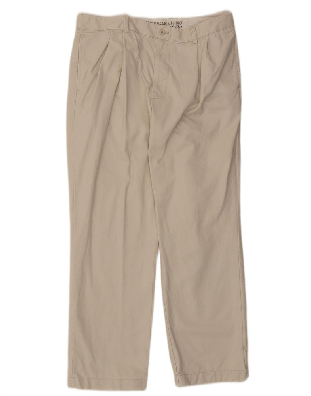 CHAPS Mens Pegged Chino Trousers W36 L30 Beige Cotton
