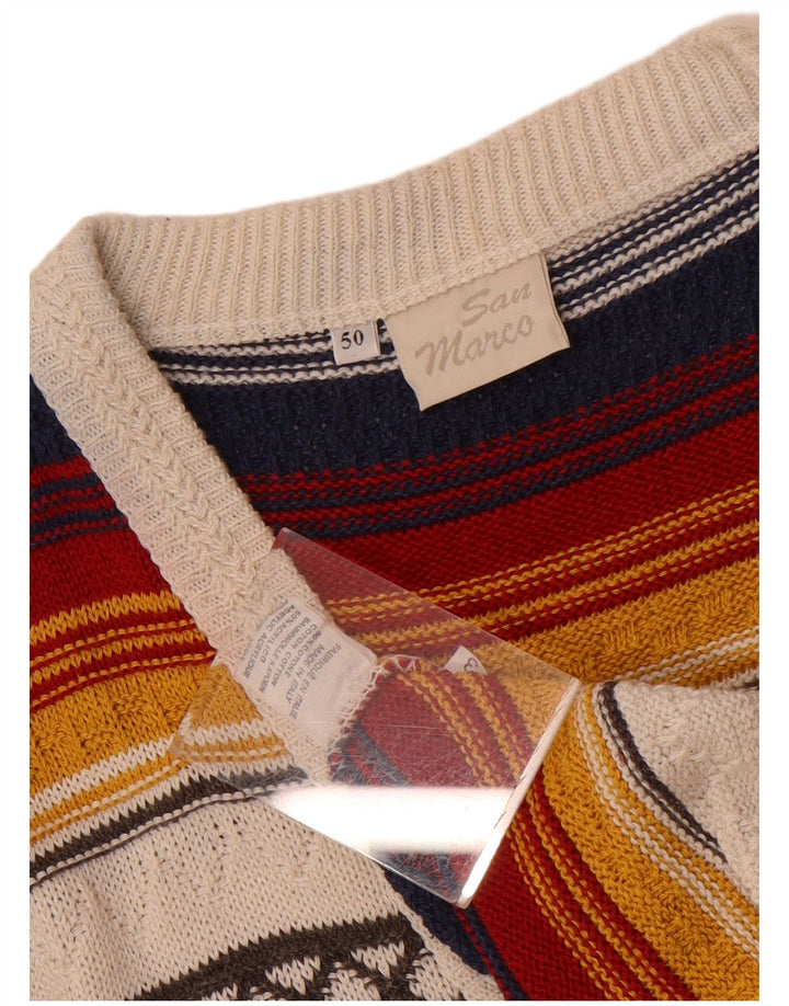 Pulover cardigan pentru bărbați San Marco IT 50 Mediu, Multicolor, Dungi