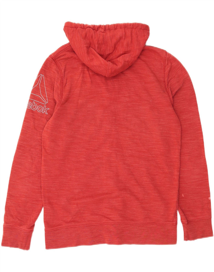 Pulover Reebok pentru bărbați Graphic Zip, bumbac roșu mediu