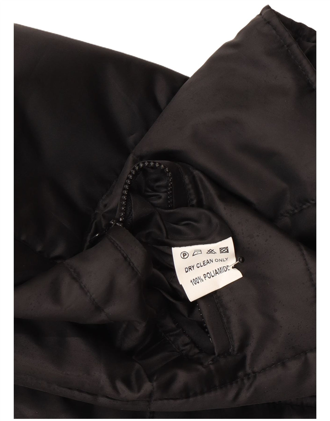 Gilet căptușit vintage pentru femei IT 52 XL poliester negru