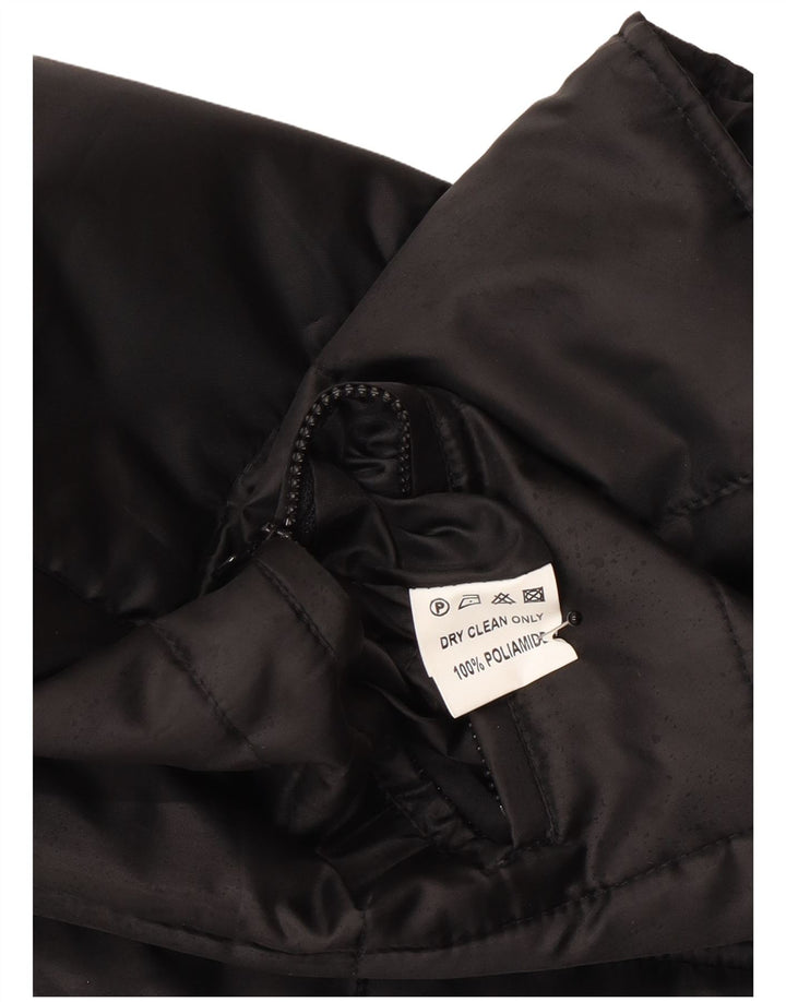 Gilet căptușit vintage pentru femei IT 52 XL poliester negru