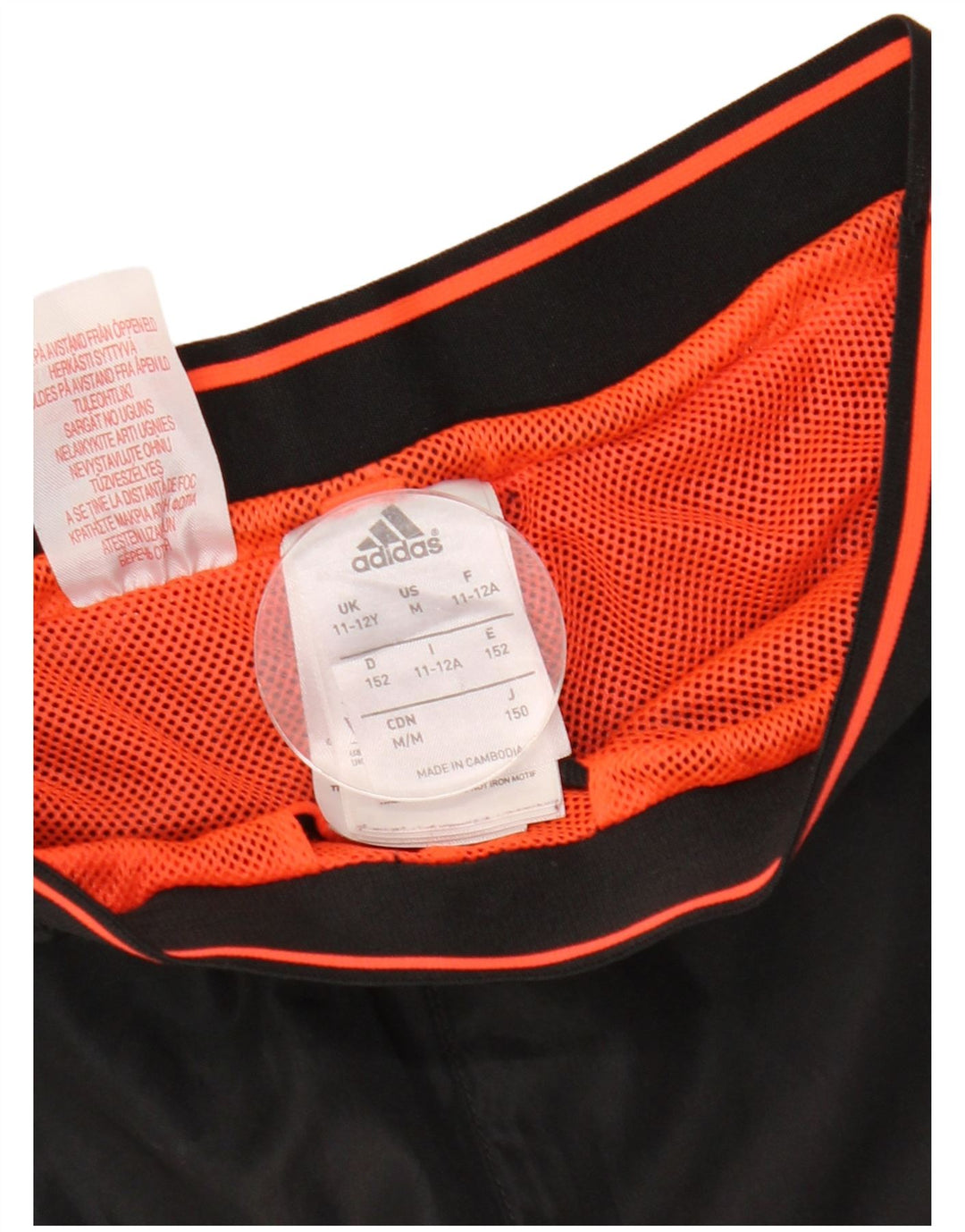 ADIDAS băieți MESSI pantaloni de trening pantaloni de jogging 11-12 ani poliester negru