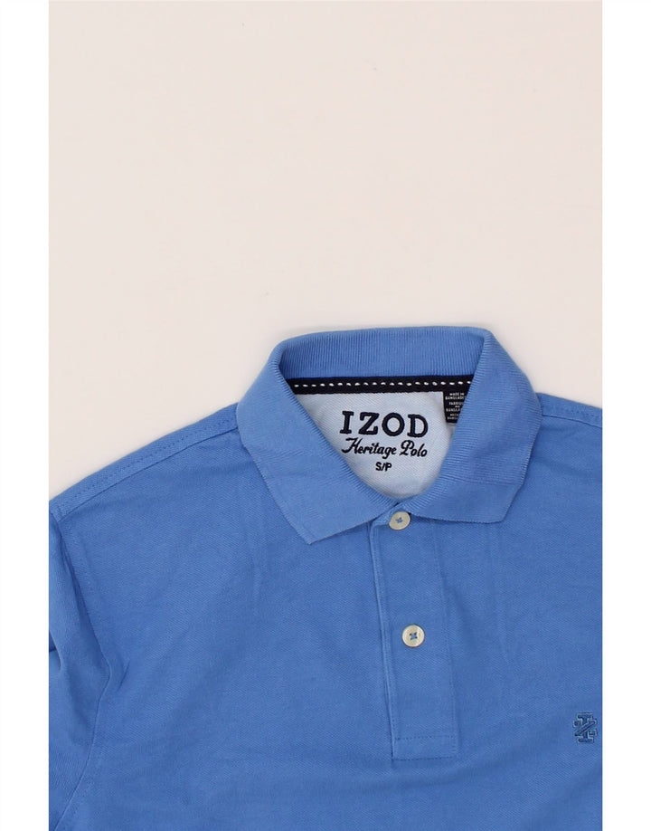 IZOD Mens Polo Shirt Small Blue Cotton Vintage Izod and Second-Hand Izod from Messina Hembry 