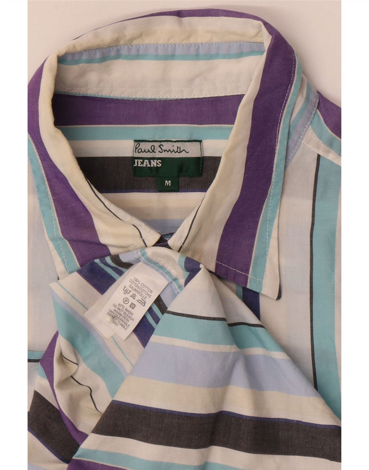Cămașă cu mânecă scurtă pentru bărbați Paul Smith, bumbac cu dungi medii, multicolore