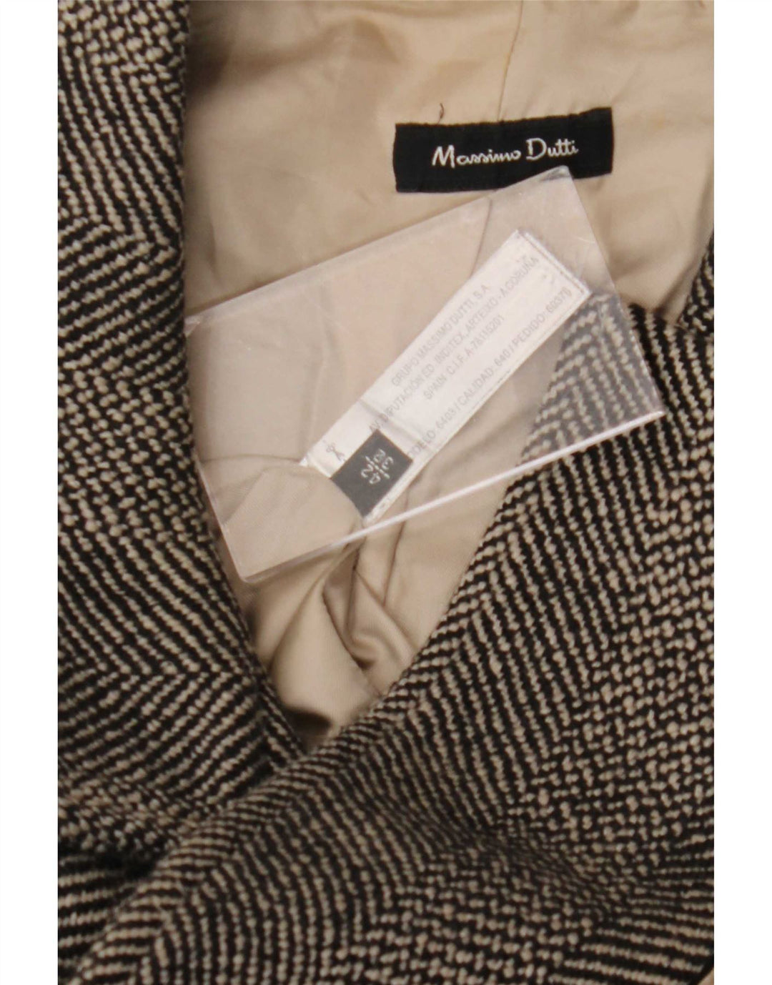 Pardesiu Massimo Dutti pentru damă EU 42 Lână mare, gri cu oase