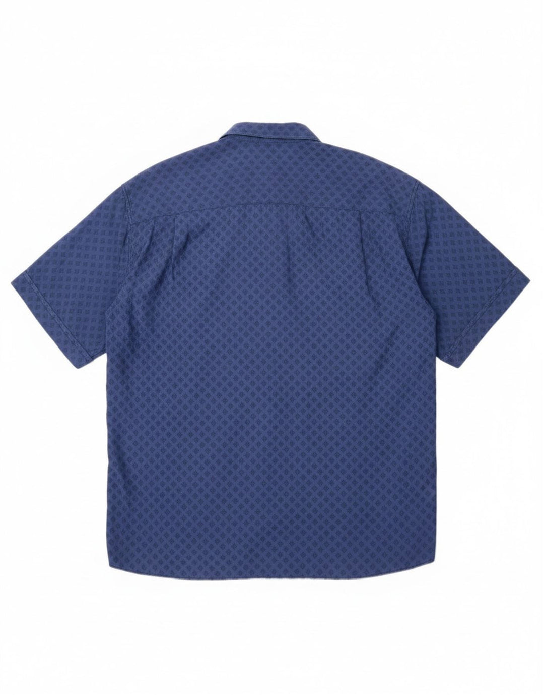 Cămașă Raybest pentru bărbați cu mânecă scurtă XL Bleumarin Geometric Viscoză