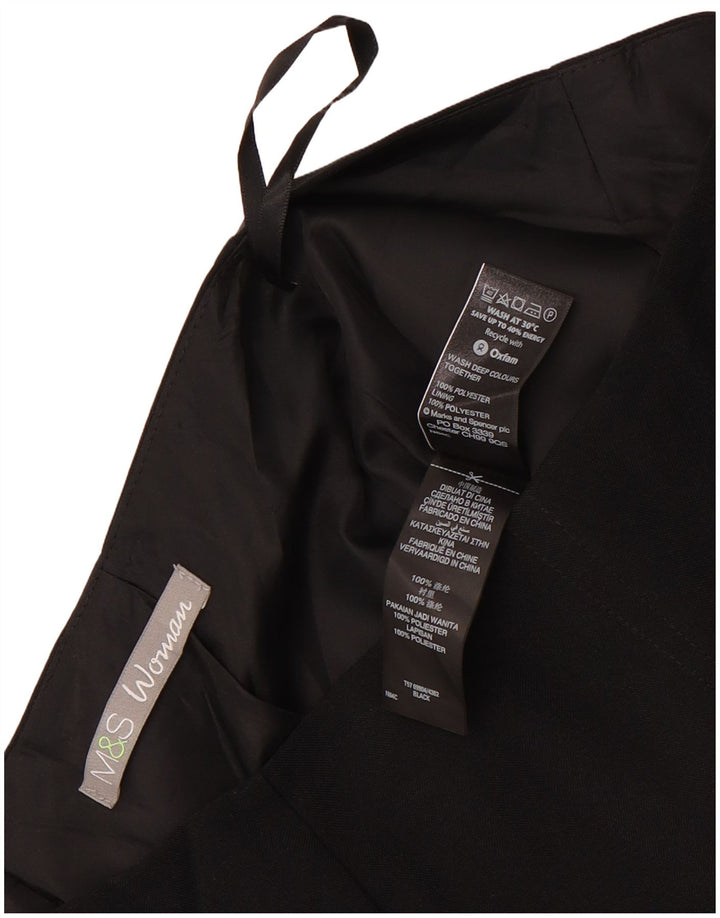 Fusta creion pentru femei Marks & Spencer UK 8 Small W28 Poliester negru