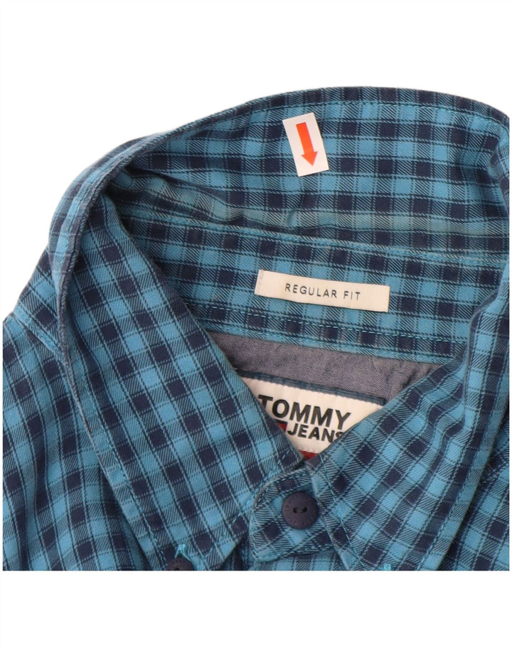 Cămașă TOMMY HILFIGER pentru bărbați, cu tăiere obișnuită, mare, albastru, din bumbac