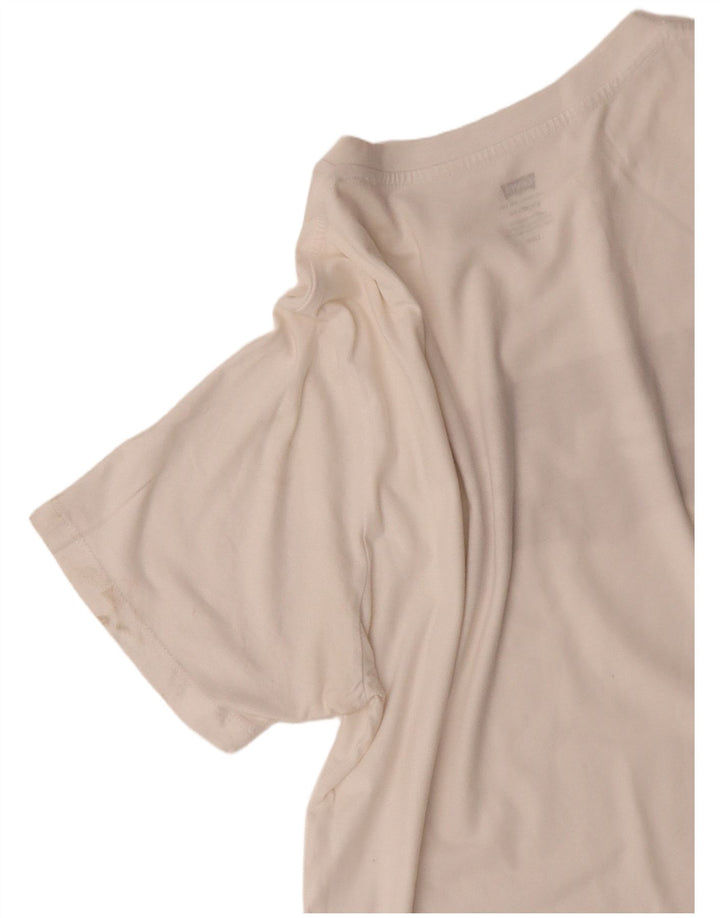 Tricou cu grafic Levi's, cu croiala standard, pentru bărbați. Top mare din bumbac alb