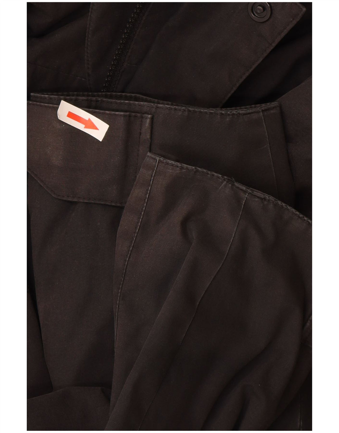 Jack Wolfskin Jachetă de vânt cu glugă pentru bărbați UK 40/42 Poliester negru mare