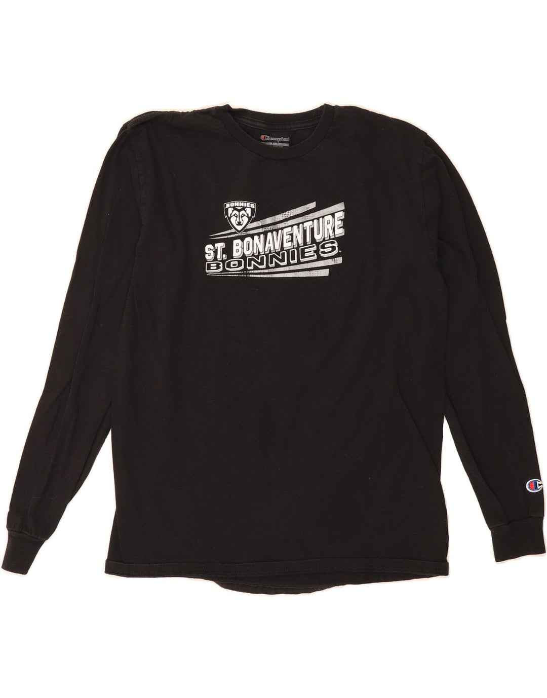 CHAMPION Boys Graphic Top Long Sleeve 14-15 Years XL Black Vintage Champion and Second-Hand Champion from Messina Hembry 