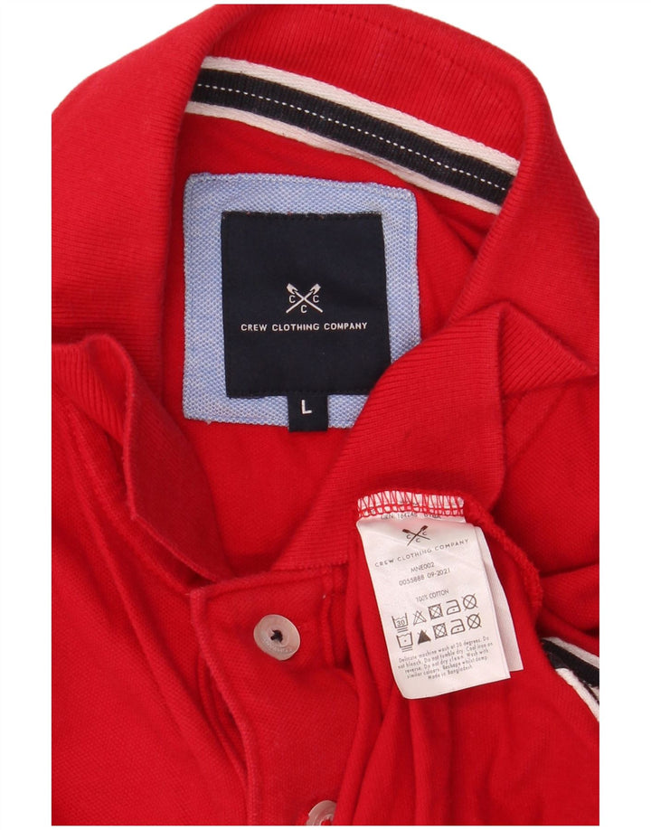 Crew Clothing Tricou polo pentru bărbați, mare, roșu, bumbac