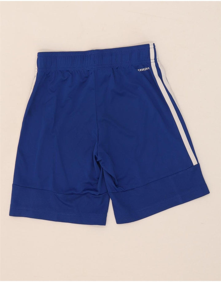 Pantaloni scurți sport Aeroready Adidas pentru băieți 9-10 ani, poliester albastru