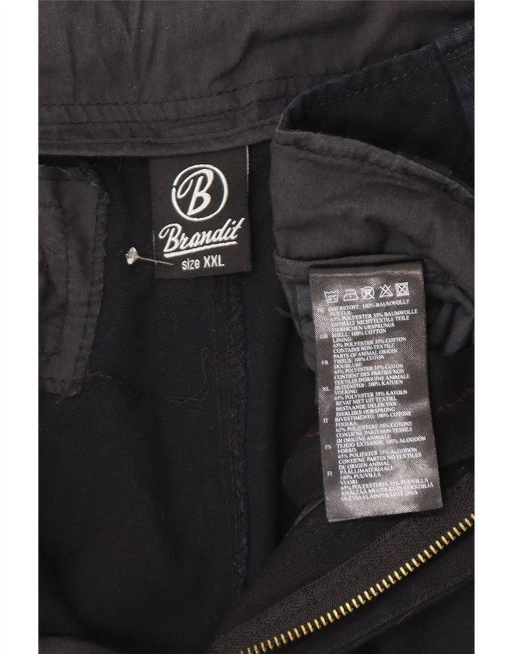 Pantaloni scurți cargo Brandit pentru bărbați 2XL W42 bumbac negru