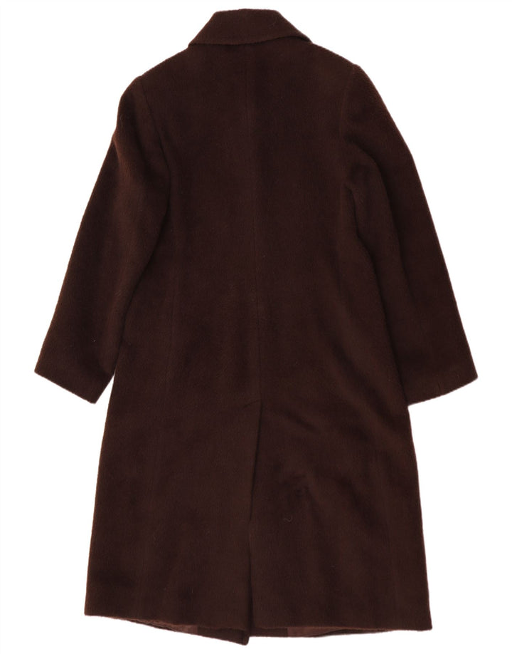 Pardesiu Vintage pentru femei IT 48 XL Lână maro