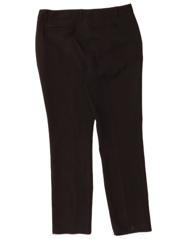 Pantaloni de costum subțiri pentru femei Reiss UK 12 Medium L30 L28 Bumbac negru