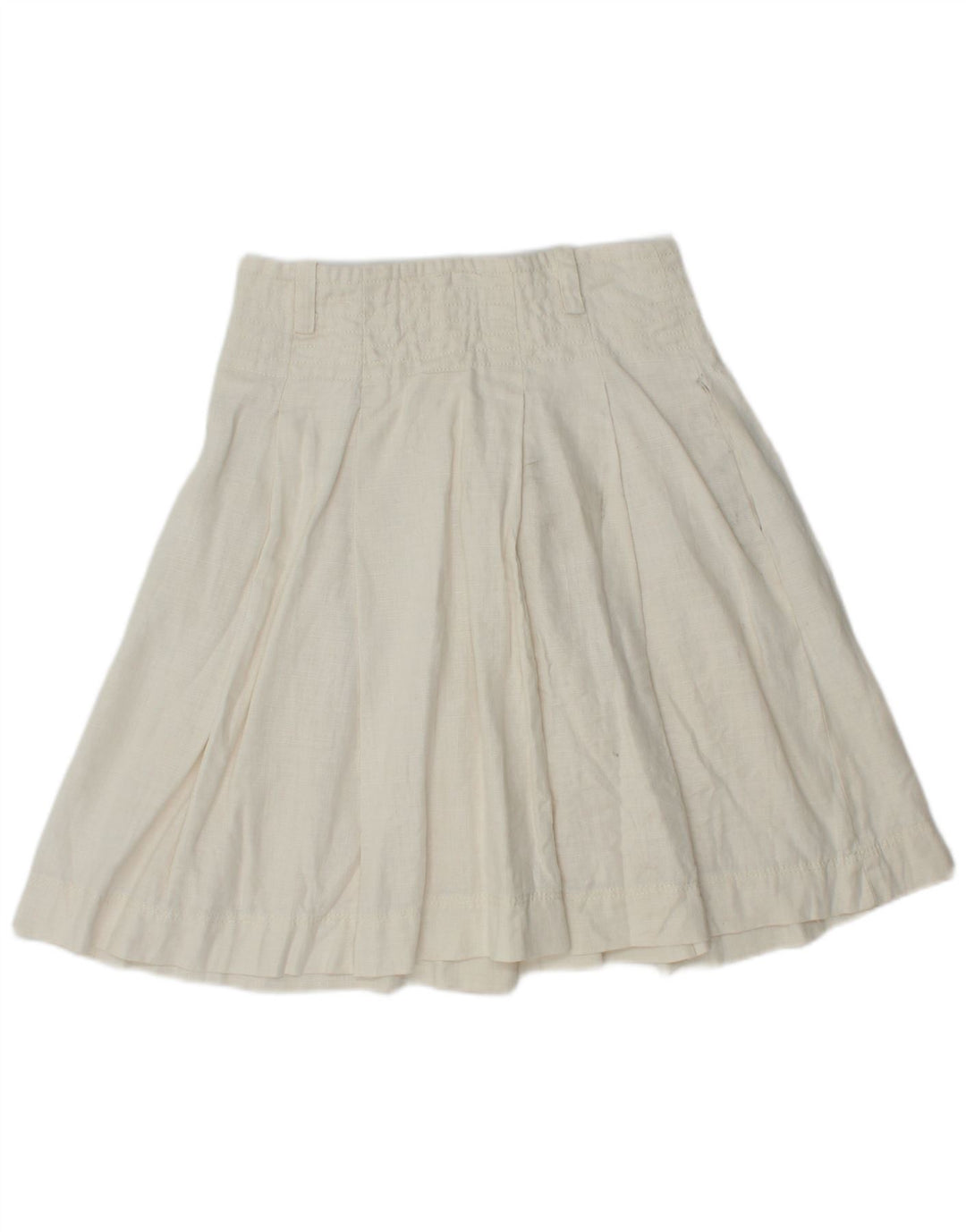 Fusta plisata dama Zara Mica W26 in alb