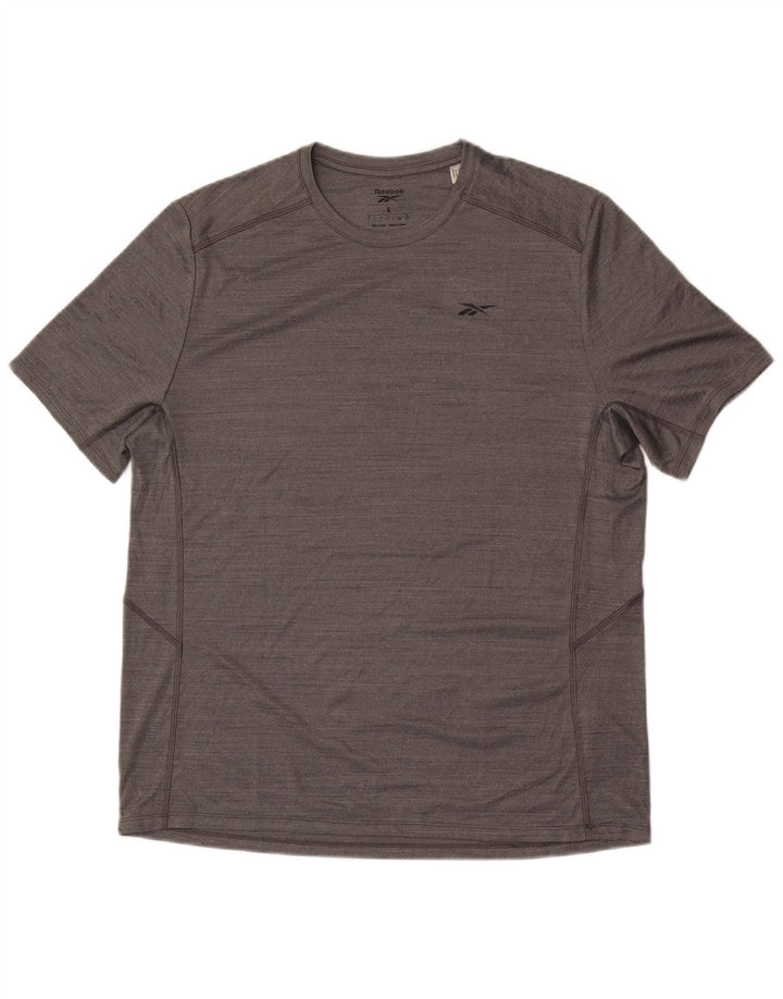 Tricou pentru bărbați Reebok Top mare poliester gri