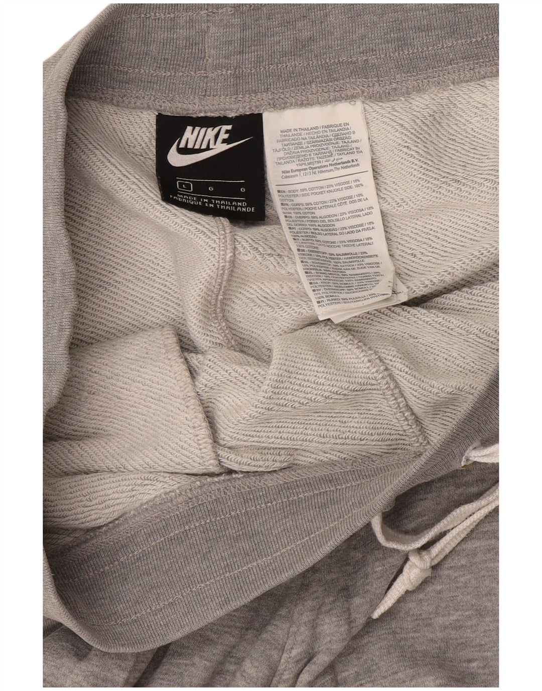 Pantaloni scurți sport grafic Nike pentru bărbați, mari, gri bumbac