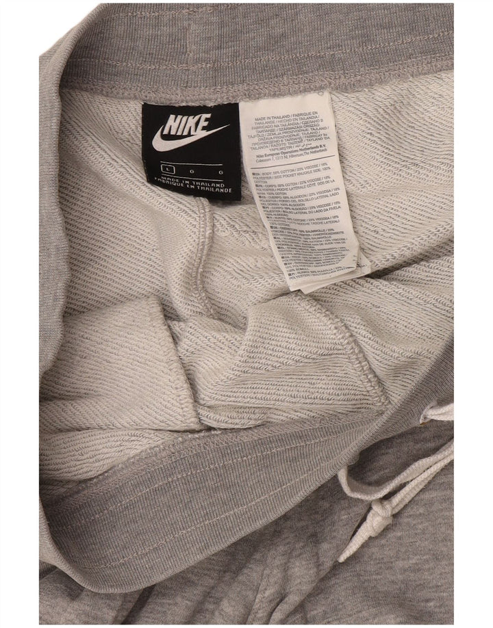 Pantaloni scurți sport grafic Nike pentru bărbați, mari, gri bumbac