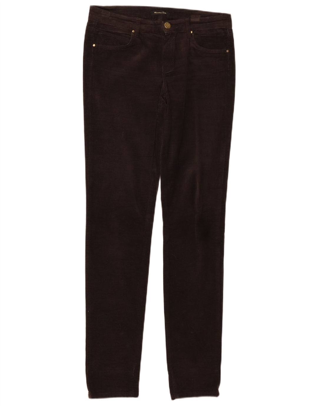 MASSIMO DUTTI Pantaloni casual din catifea pentru femei EU 34 2XS W24 L30 maro