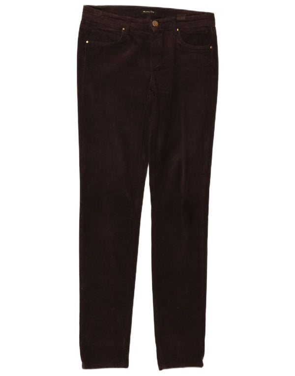 MASSIMO DUTTI Pantaloni casual din catifea pentru femei EU 34 2XS W24 L30 maro