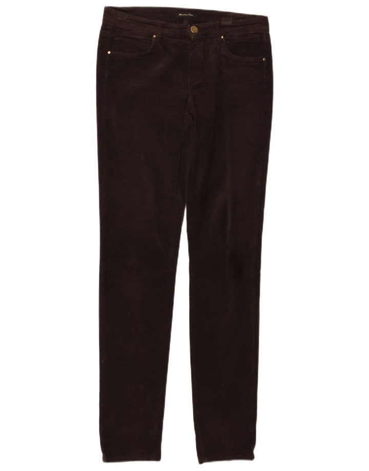 MASSIMO DUTTI Pantaloni casual din catifea pentru femei EU 34 2XS W24 L30 maro