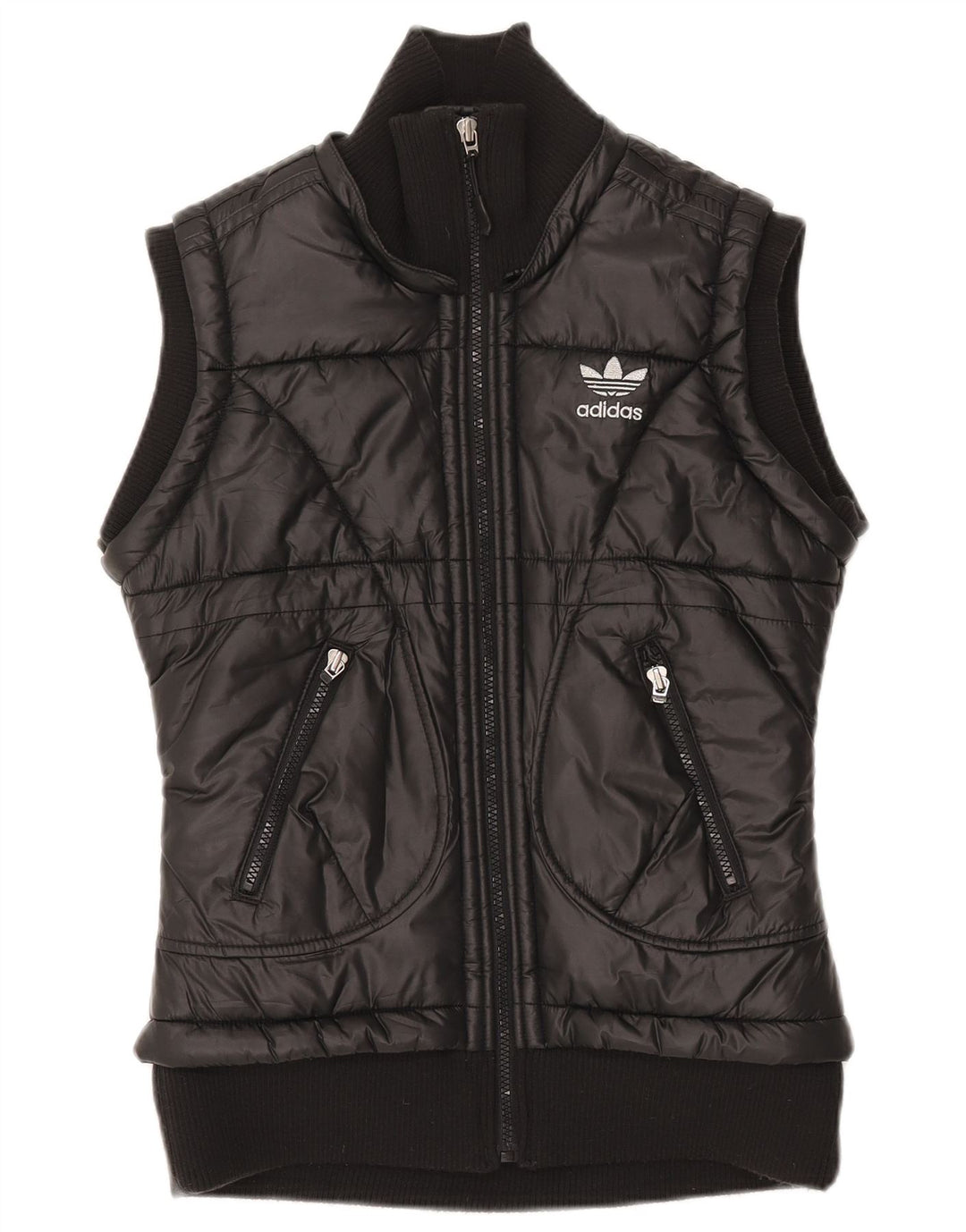 Gilet căptușit pentru femei ADIDAS IT 42 Poliester mediu negru
