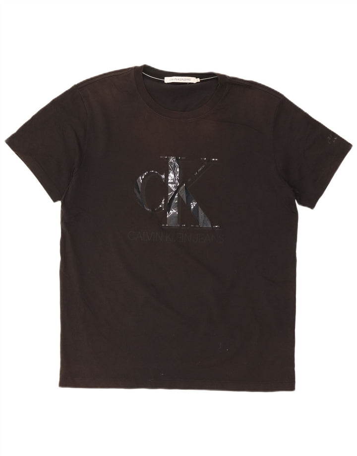 CALVIN KLEIN JEANS Tricou grafic pentru bărbați Top XL Bumbac negru