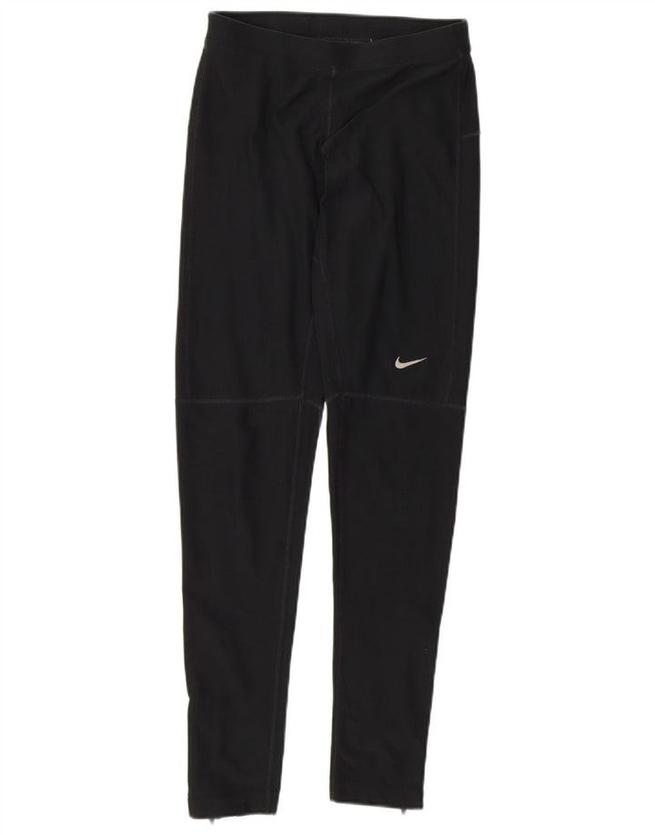 Leggings de alergare pentru femei Nike UK 10 Small Black
