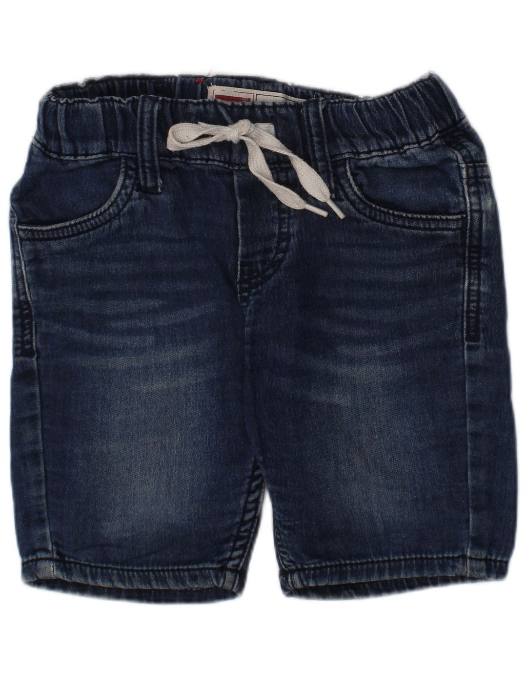Pantaloni Scurt Denim Fete LEVI'S 4-5 Ani W22 Bumbac Albastru