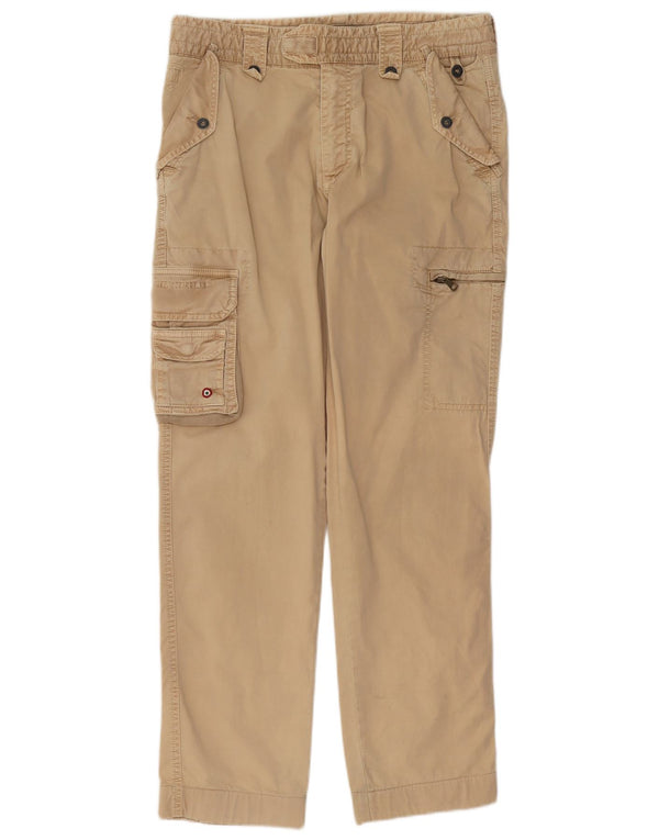 Aeronautica Militare Pantaloni cargo pentru bărbați IT 48 Medium W32 L32 Bej