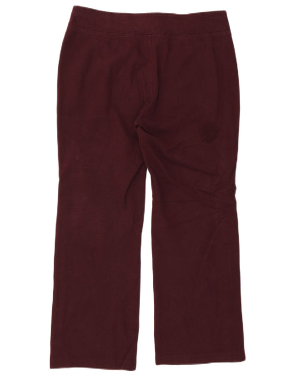 Dkny Pantaloni de trening grafic pentru femei UK 14 Medium Burgundy Colorblock