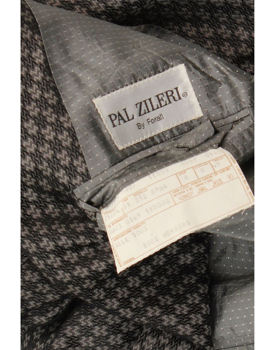 Jachetă Blazer pentru bărbați Pal Zileri IT 48 Medium Gri Geometric