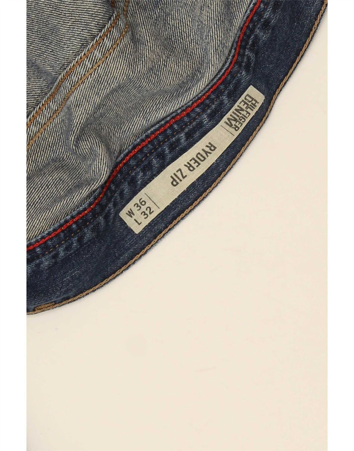 Blugi drepți obișnuiți cu fermoar Ryder Tommy Hilfiger pentru bărbați W36 L32 albastru