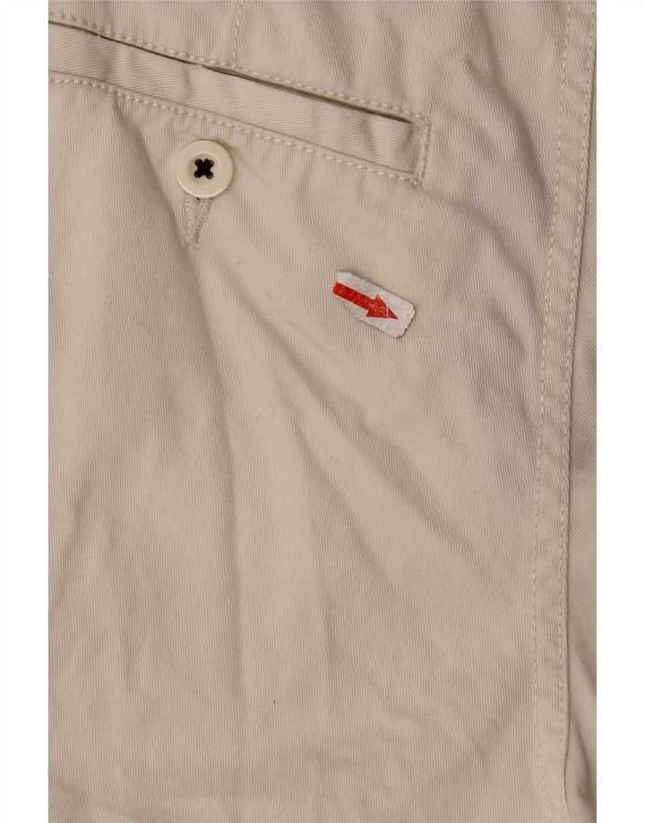 Pantaloni scurți chino Tommy Hilfiger pentru femei W28, bumbac mediu bej