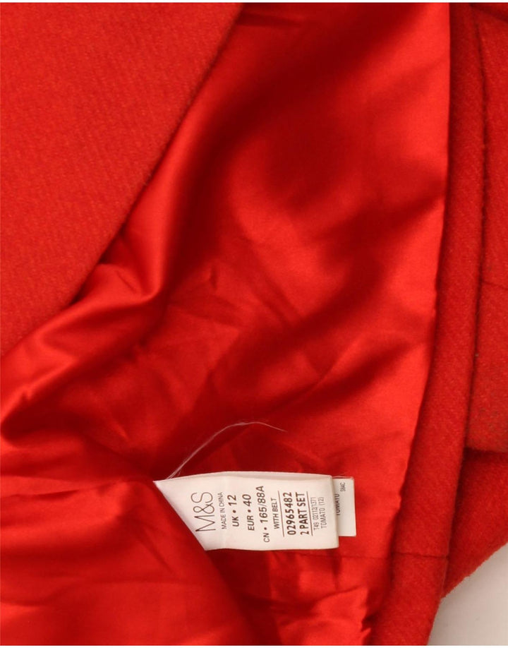 Palton pentru femei Marks & Spencer UK 12 Medium Red Acrilic