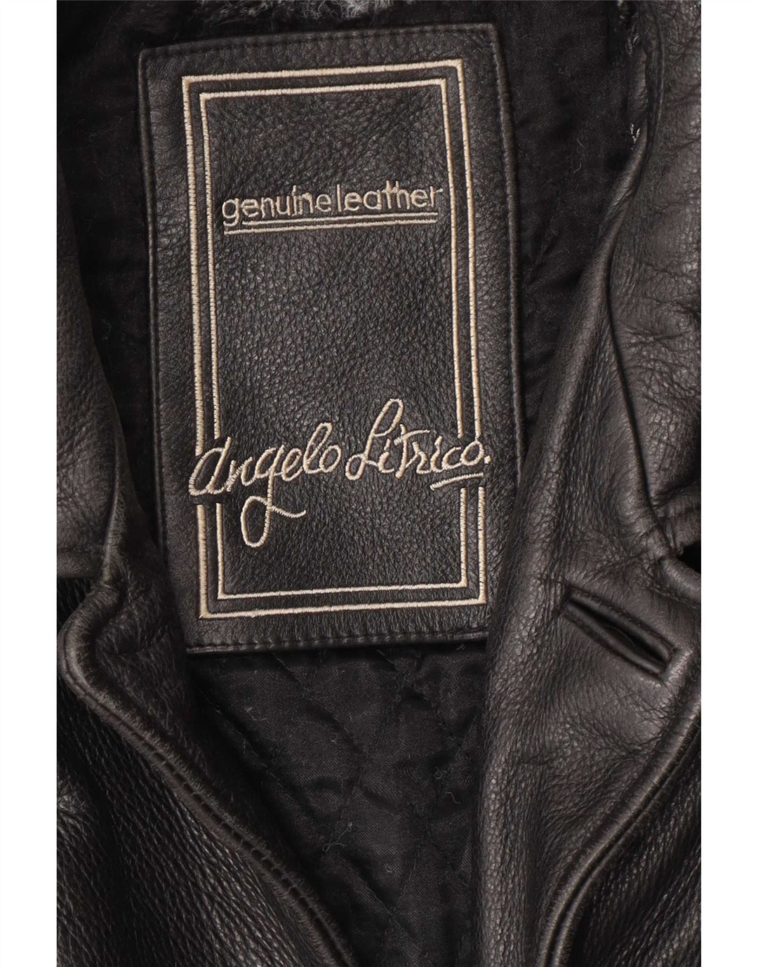 Jachetă din piele pentru bărbați Angelo Litrico XL Black Classic