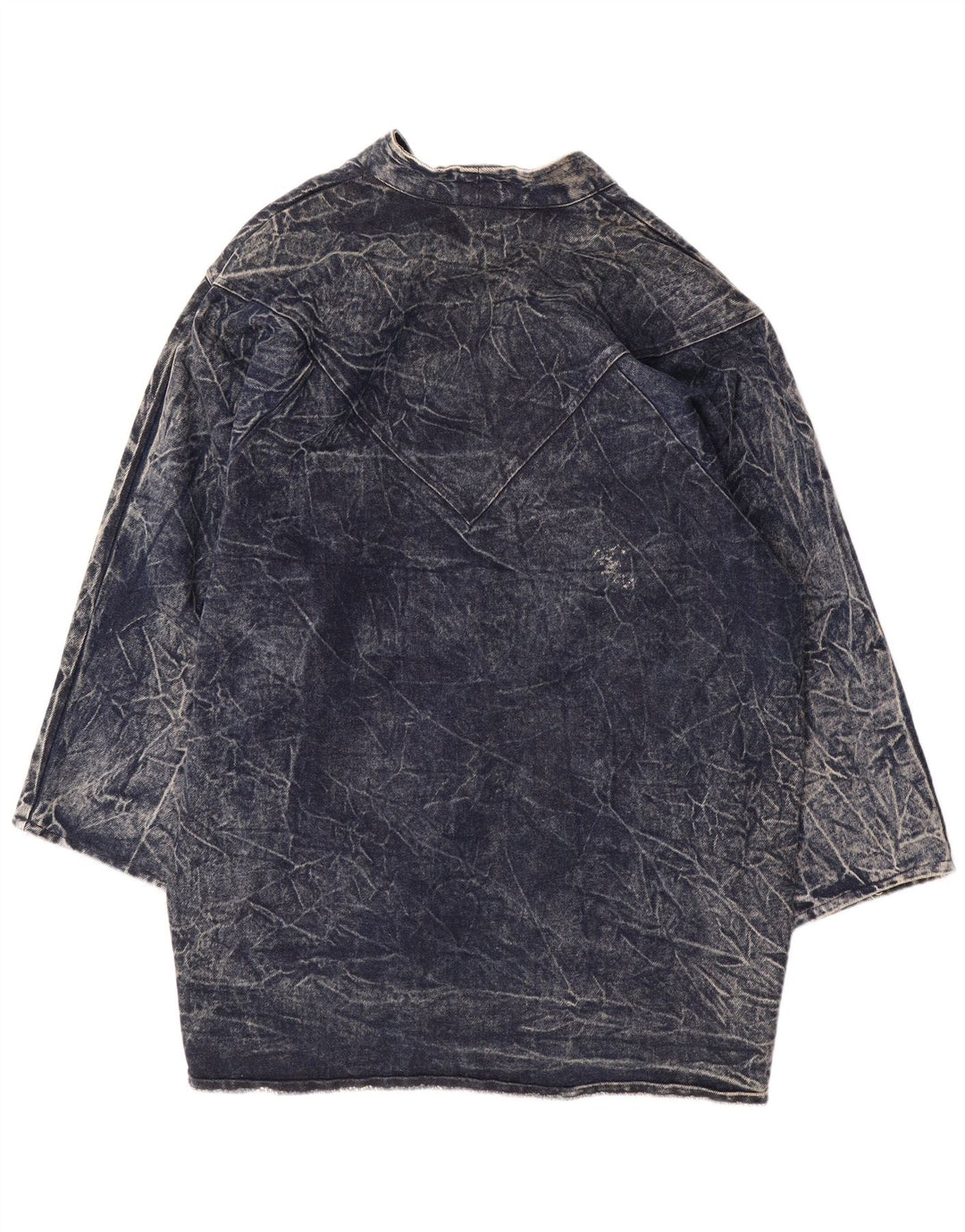 CHRISTIE OF CALIFORNIA Palton supradimensionat din denim pentru femei US 14 XL Bleumarin