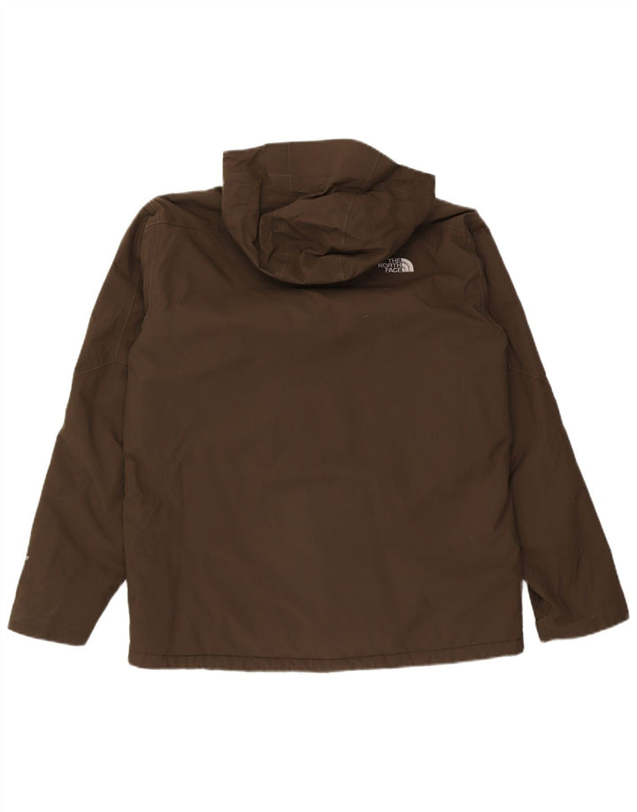 Jachetă Windbreaker pentru bărbați cu glugă The North Face UK 40 Poliester kaki mare
